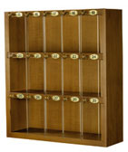 Boîte à clés en bois et plexyglas avec crochets et chiffres en laiton. Dim. 125x75mm