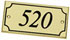 Numbered plate rectangular 30x15x0,9 mm