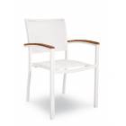 Chaise pour externe en aluminium. Dim: 840x425x570mm 