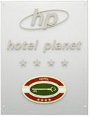Schild Zurigo mit Hotelklassifizierung. Dim: 400x600x10mm