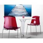 Chaise en polymère recyclable  Dim. H85 x L56 x P54