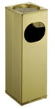 Square ashtray/paper bin in polished brass. Dim.200x580 mm