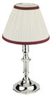 Regency lamp with lampshade