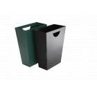 Square Litter Bin in Leatherette with metal insert