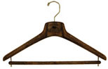 Clothes hanger plastic wood look