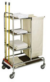 Room service trolley to collect linen