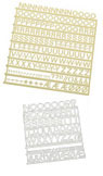 Plastic set of letters, mis. 19mm