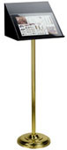 Brass conference lectern. Dim. 600x450x1300mm