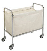 Trolley to collect linen mis. 1030x530x900 mm.
