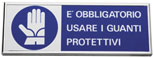 Safety signs with frame.  Dim.350x130mm