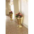 Amphora flower boxes in brass.  Mis: 580x 830 h. mm