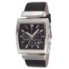 Quartz chronograph stainess steel case shiny finishing,datary,water resistent,leather strap,Citizen movement