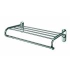 Towel rack with towel rail for hotel in brass. Mis: 460x250mm