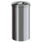 Wastepaper basket in inox steel (15 L)