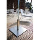 Socle carré en acier pour parasol