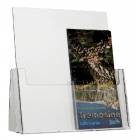 Porte-brochure de comptoir en plexyglas, format 1/3 A4. Dim: 240x32x180 mm