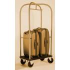 Hotel luggage trolley mod. Quadrifoglio, solid brass  mis. 600x780x1700 mm