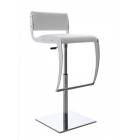 Stool with steel structure. Dim: L40xP48H56/82 cm