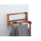 Folding wall mounted valet